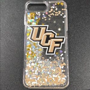 UCF cell phone glitter case